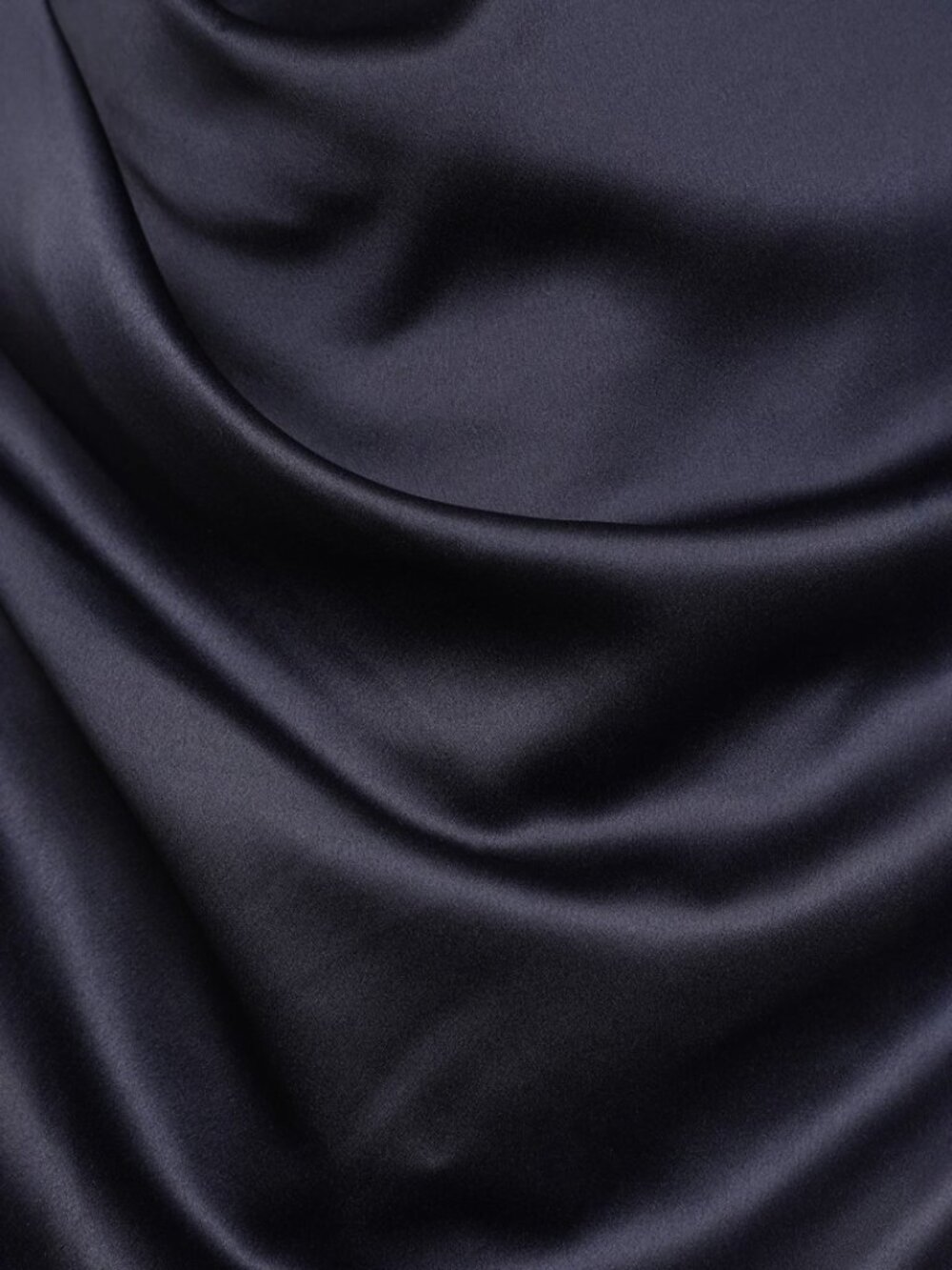 Lulus Dreaming of Elegance Navy Blue Satin One-Shoulder Maxi Dress NWT - Picture 5 of 9